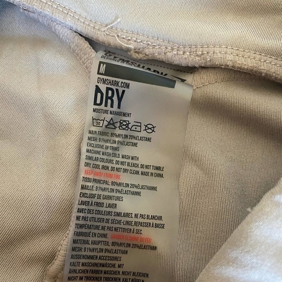 Gymshark Laser Cut Tights Taupe Medium - Picture 10 of 10